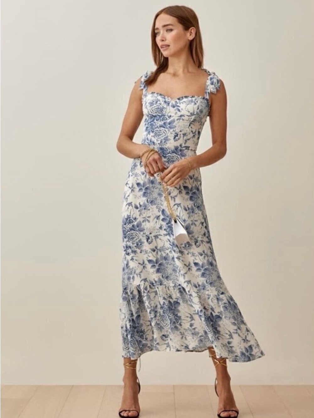 🩵REFORMATION🩵 The Nikita dress in Pomadour | Size 6